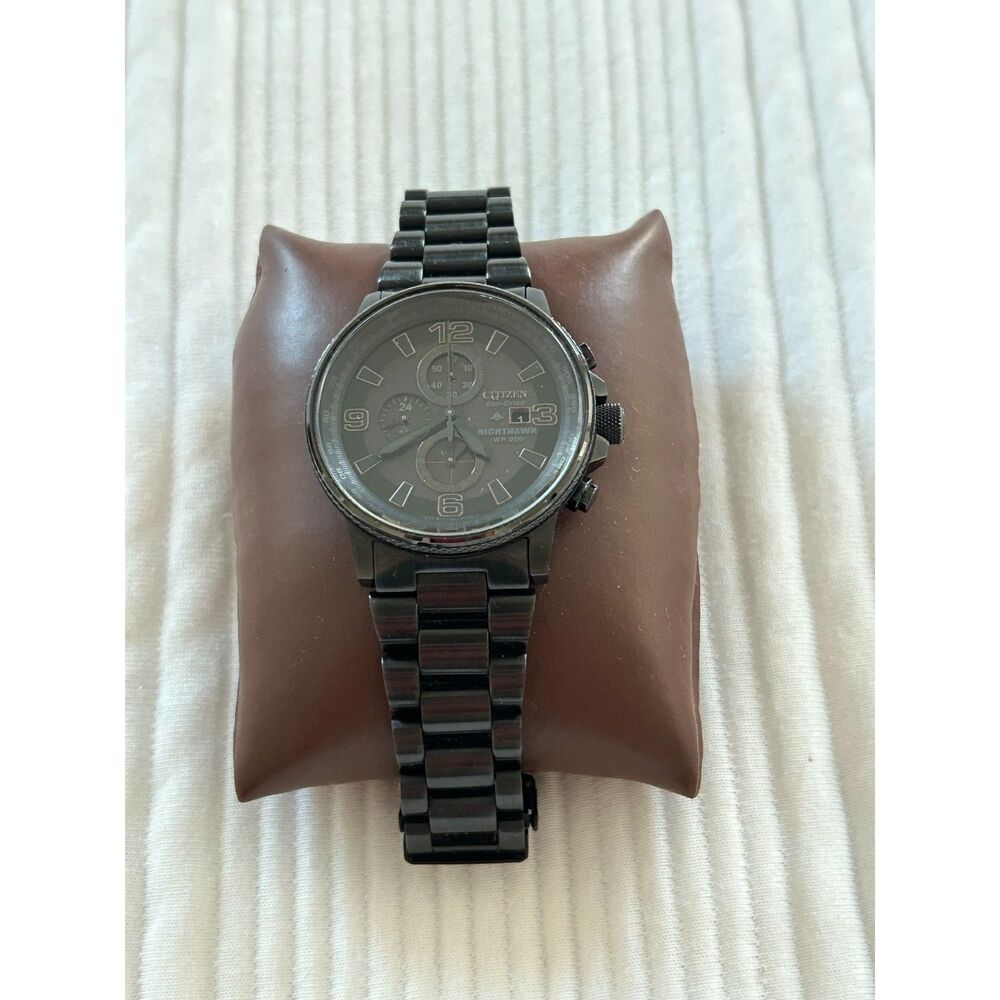 Men's Citizen Eco-Drive Nighthawk - 42mm Case - Chronograph - WR200m